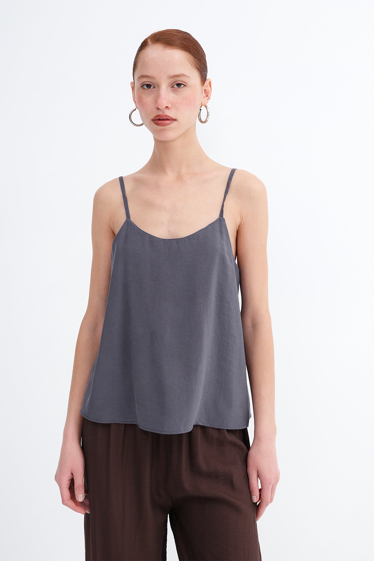 Charcoal_Adjustable-Strap-Blouse-addax