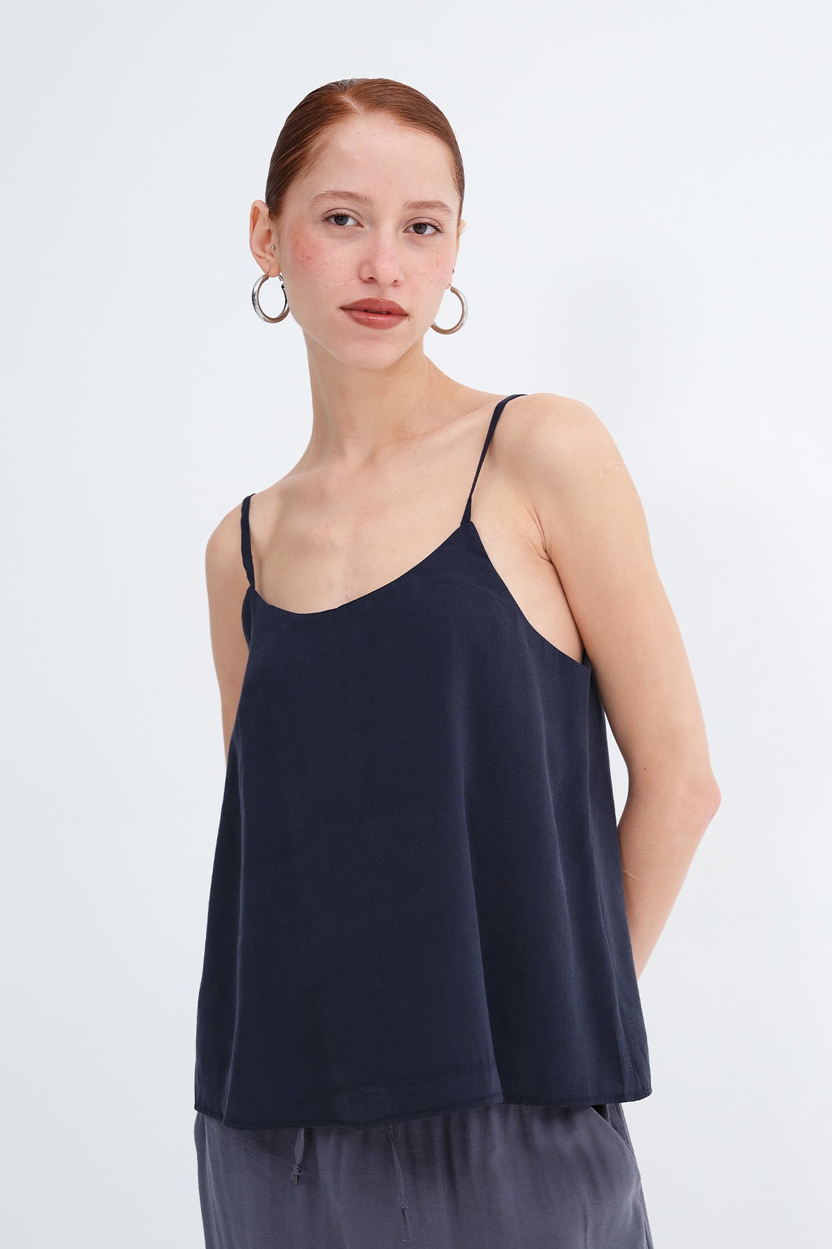 Night-Blue_Adjustable-Strap-Blouse-addax