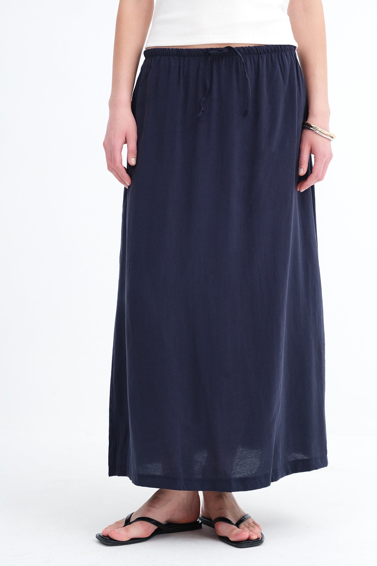 Night-Blue_Elastic-Waist-Long-Skirt-addax