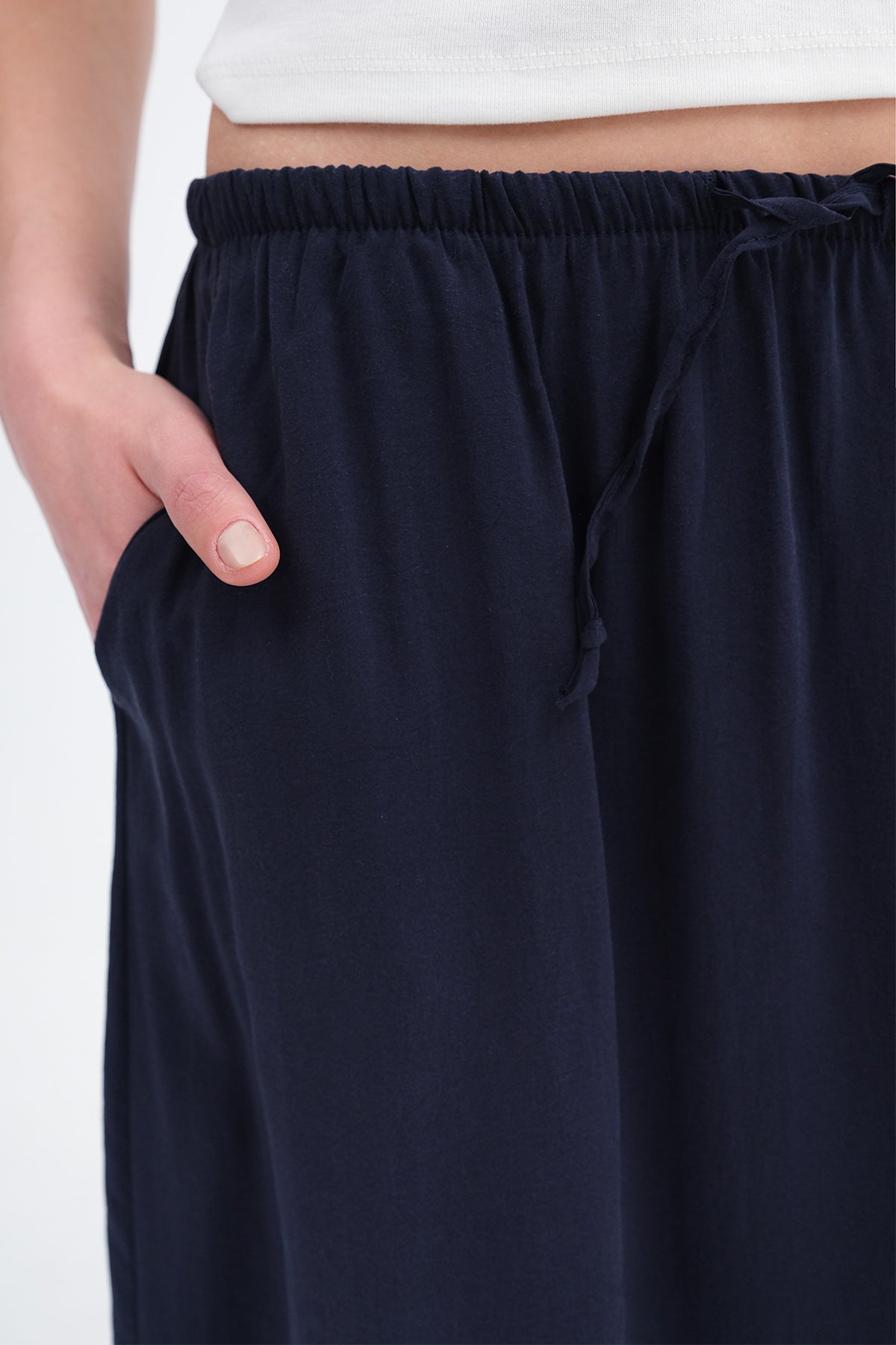 Night-Blue_Elastic-Waist-Long-Skirt-addax