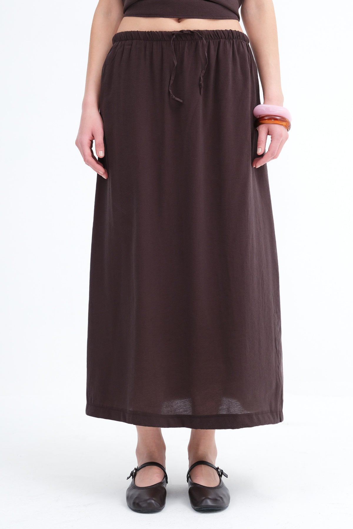 Bitter-Coffee_Elastic-Waist-Long-Skirt-addax
