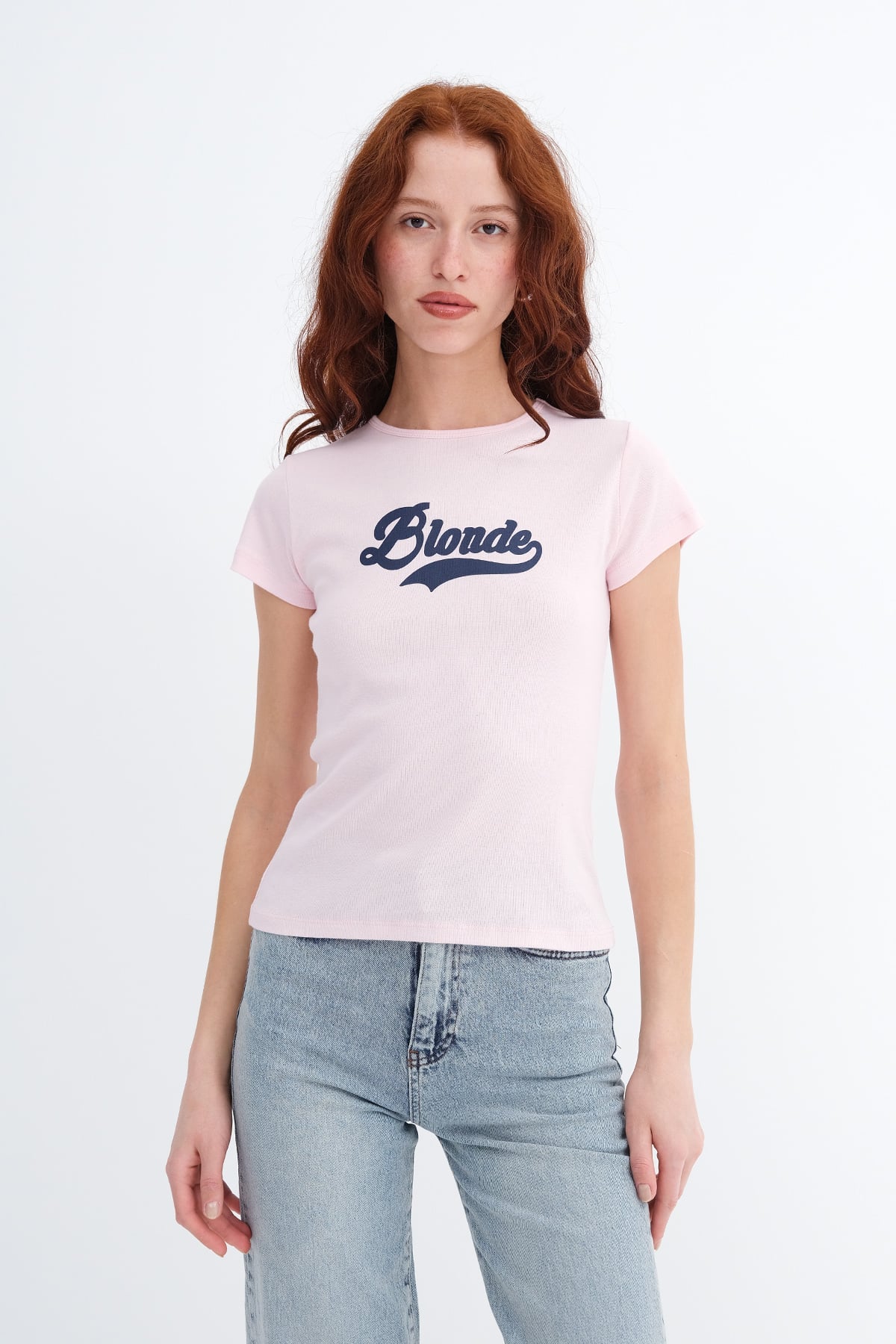 Lotus_Slogan-Print-T-shirt-addax