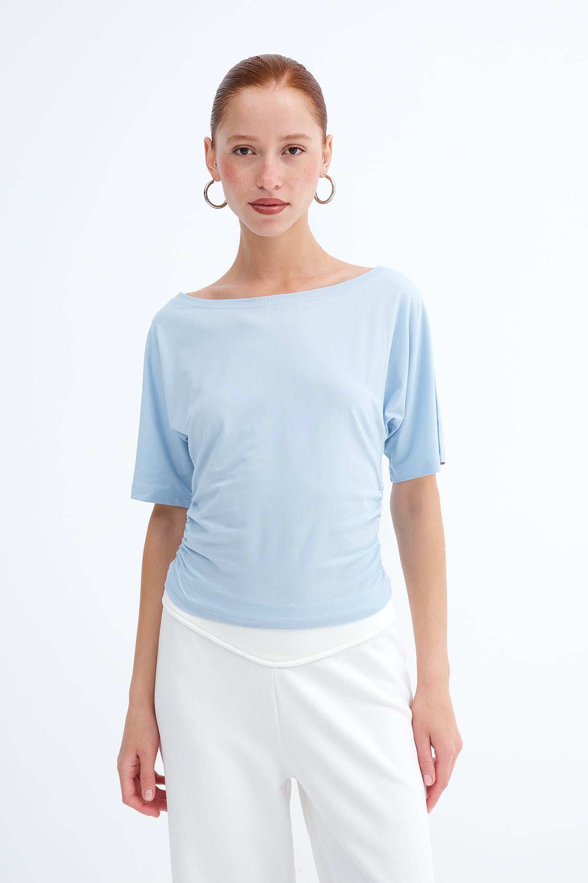Side Gathered T-shirt