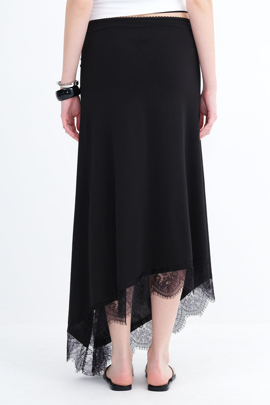 Black_Asymmetric-Cut-Lace-Detail-Skirt-addax