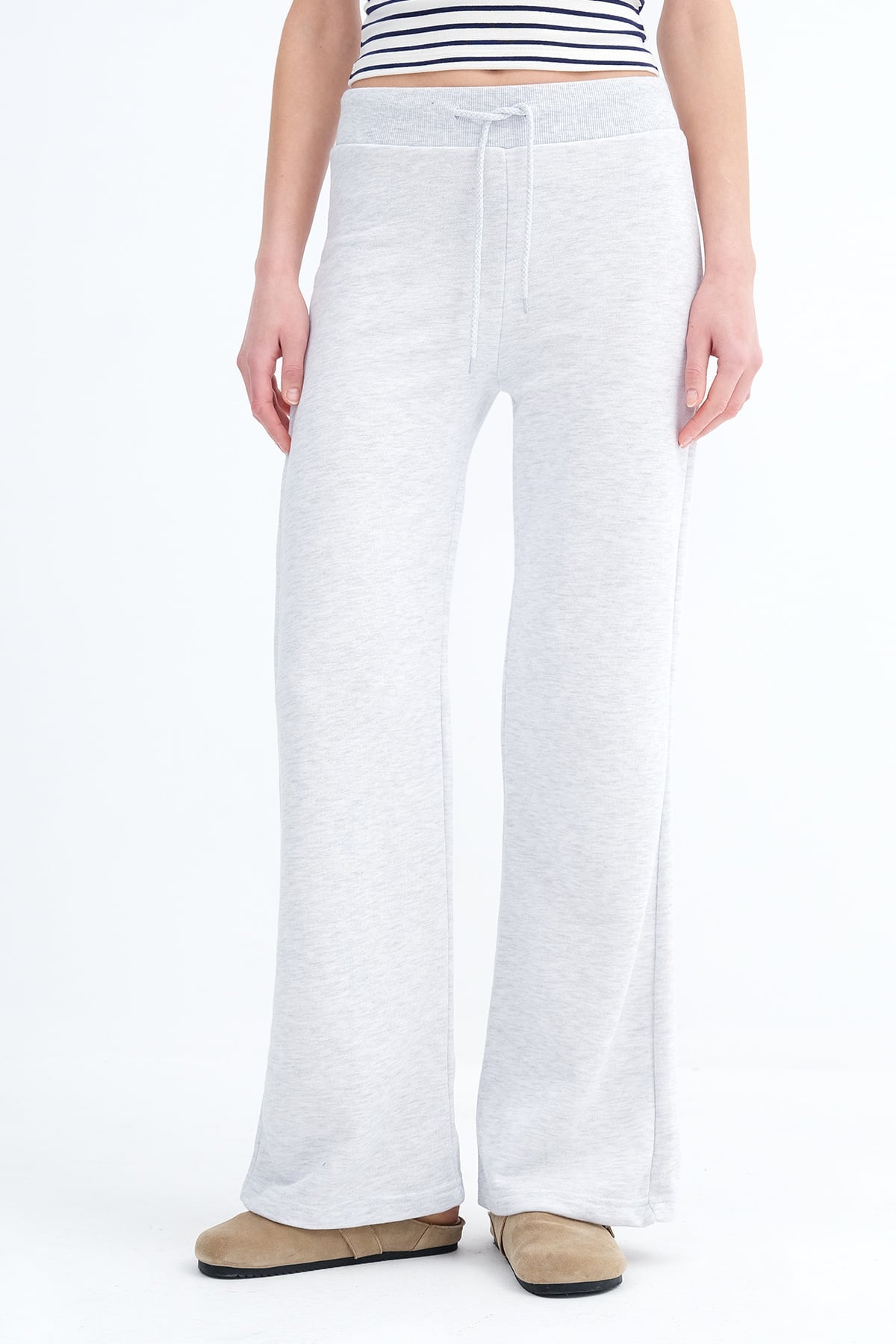 Snow-Melange_Star-Pattern-Sweatpants-addax