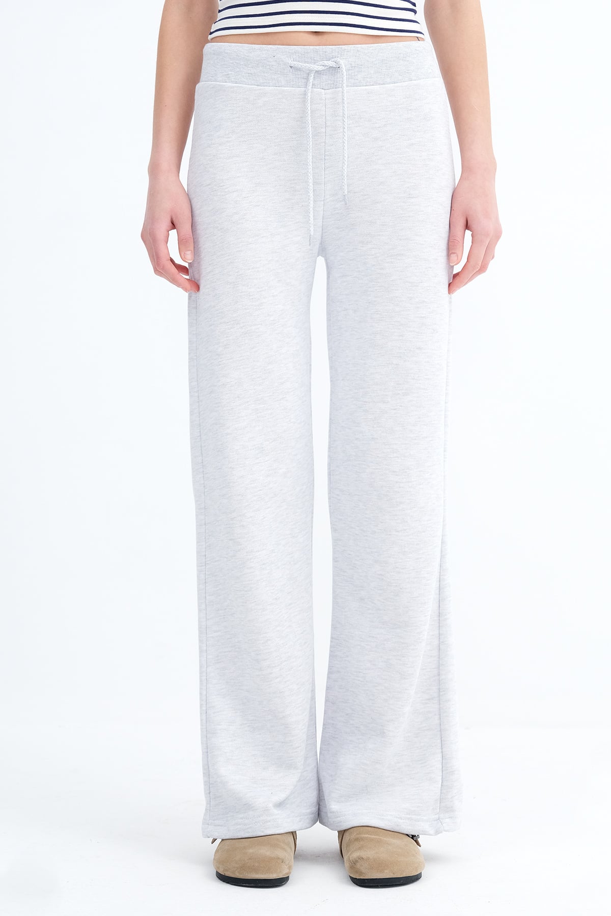 Snow-Melange_Star-Pattern-Sweatpants-addax