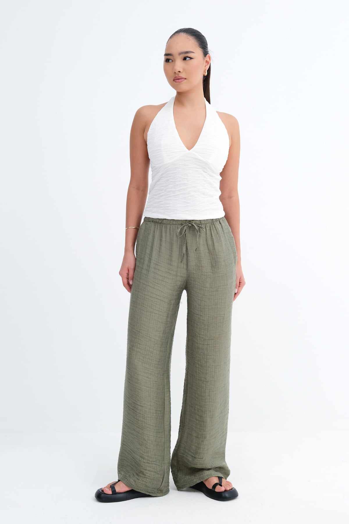 Khaki_Tie-Front-Wide-Leg-Pants-addax