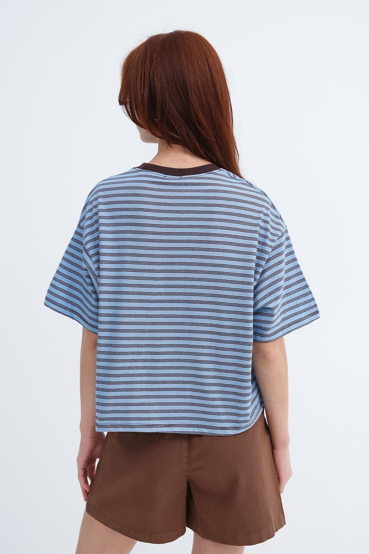 Star Print Striped T-shirt