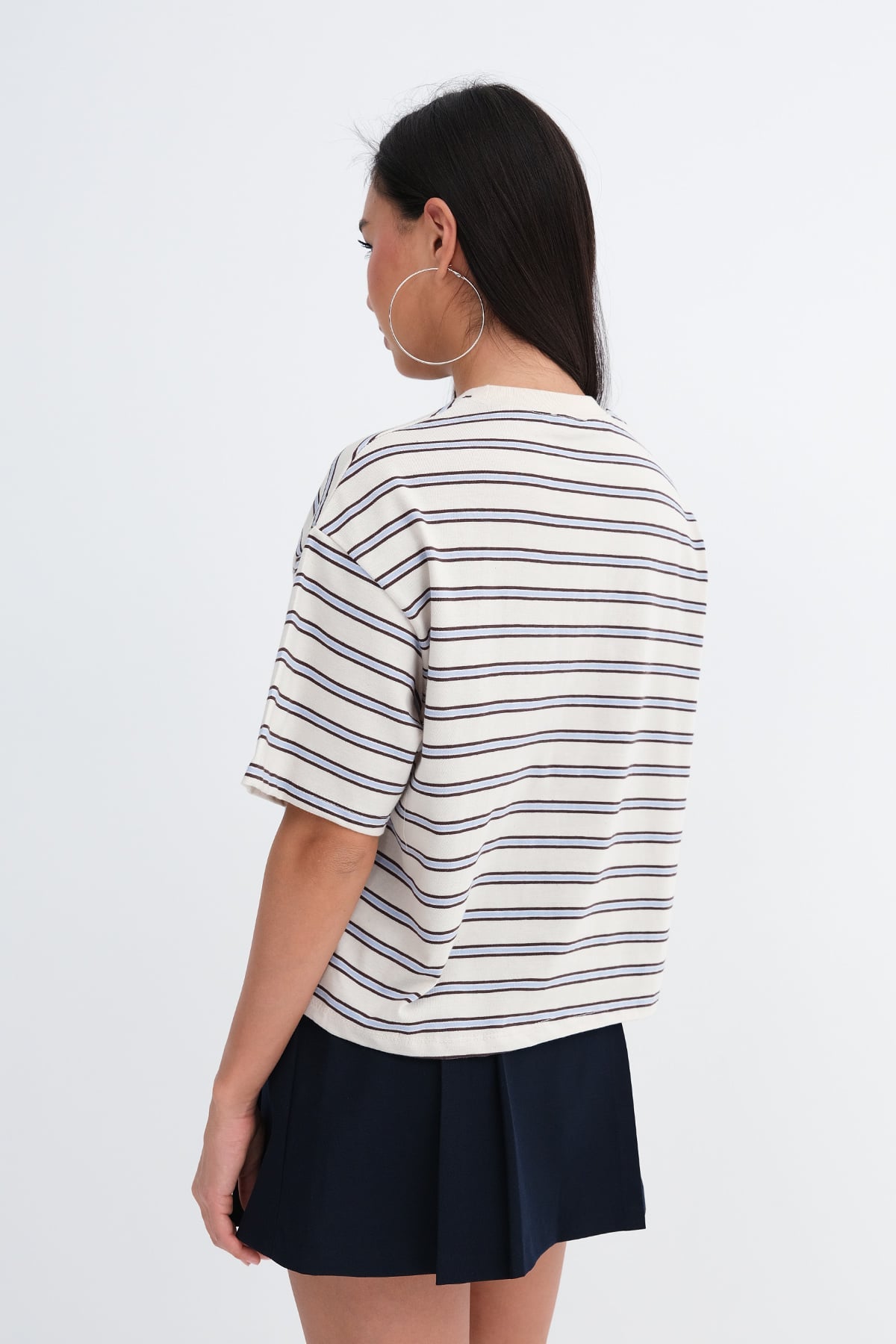 Crew Neck Striped T-shirt