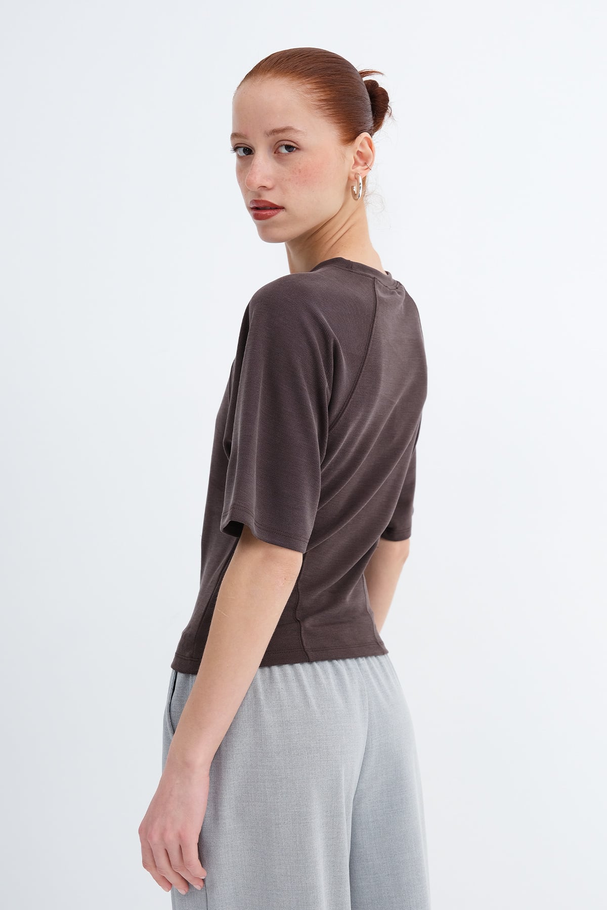 Brown_Crew-Neck-T-shirt-addax