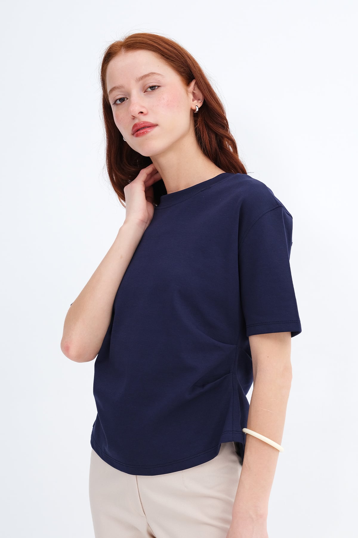 Side Ruched T-Shirt