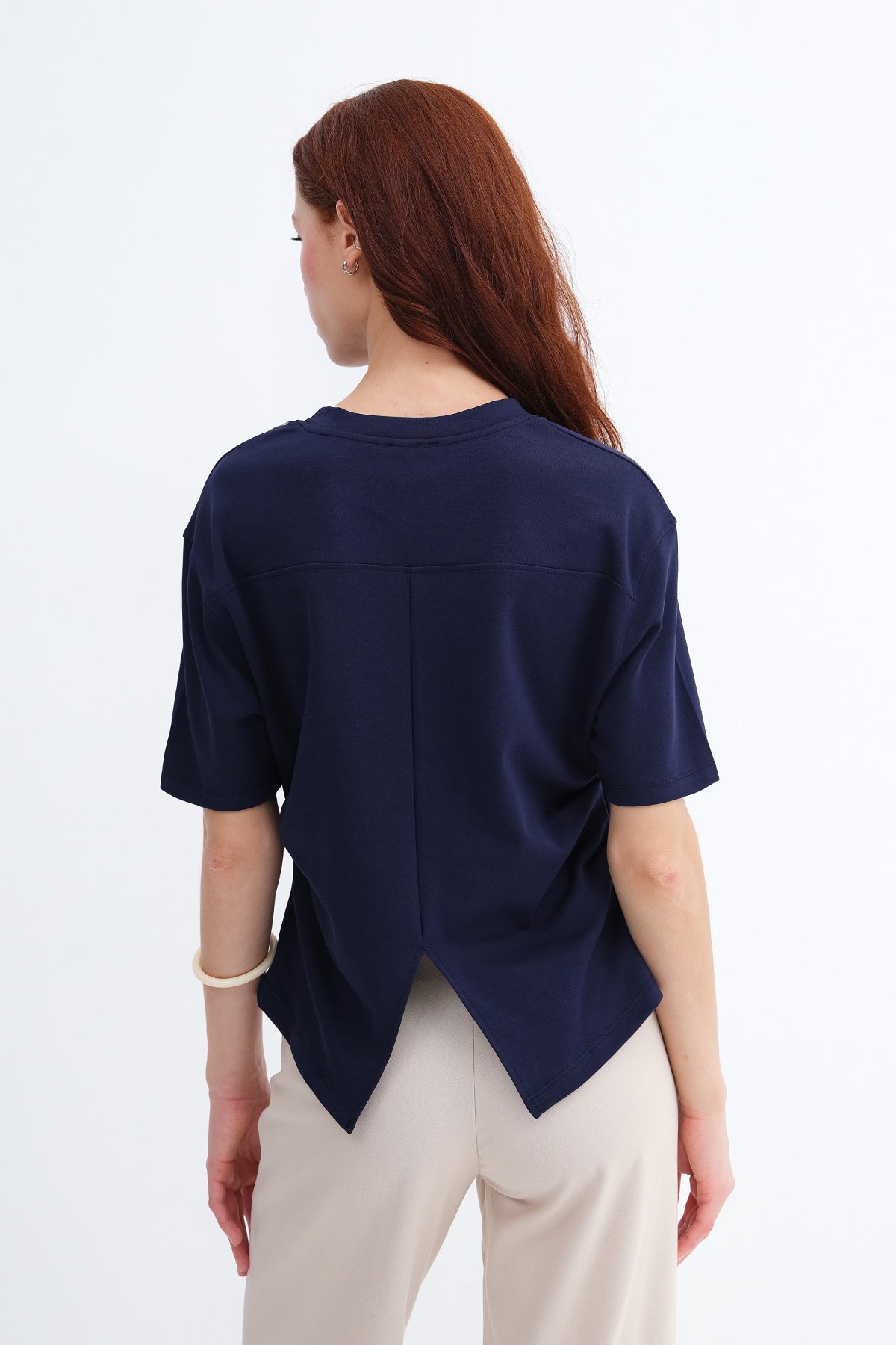 Night-Blue_Side-Ruched-T-Shirt-addax