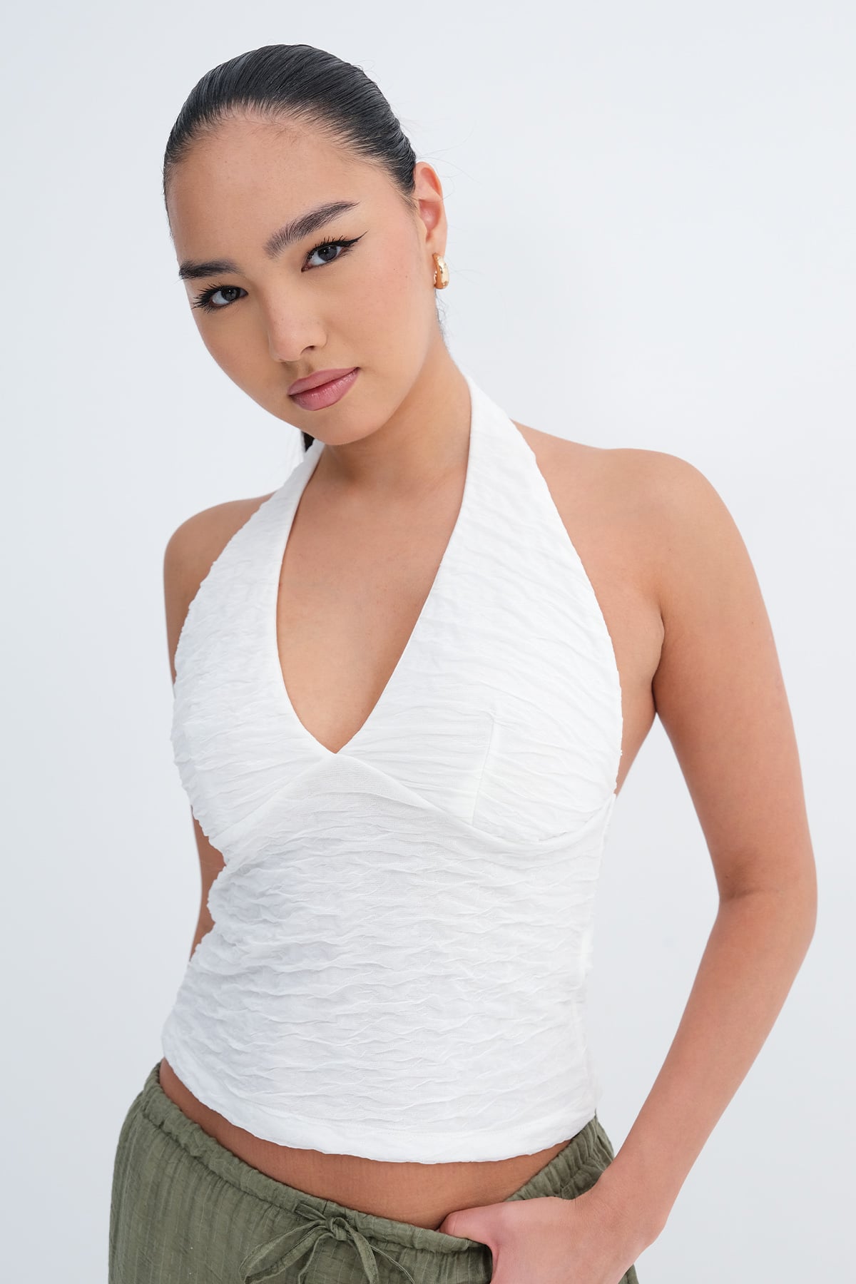 Ecru_Halter-Neck-Blouse-addax