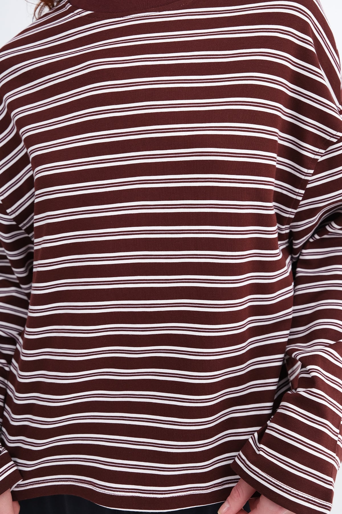 Burgundy---Ecru_Striped-Long-Sleeve-T-Shirt-addax