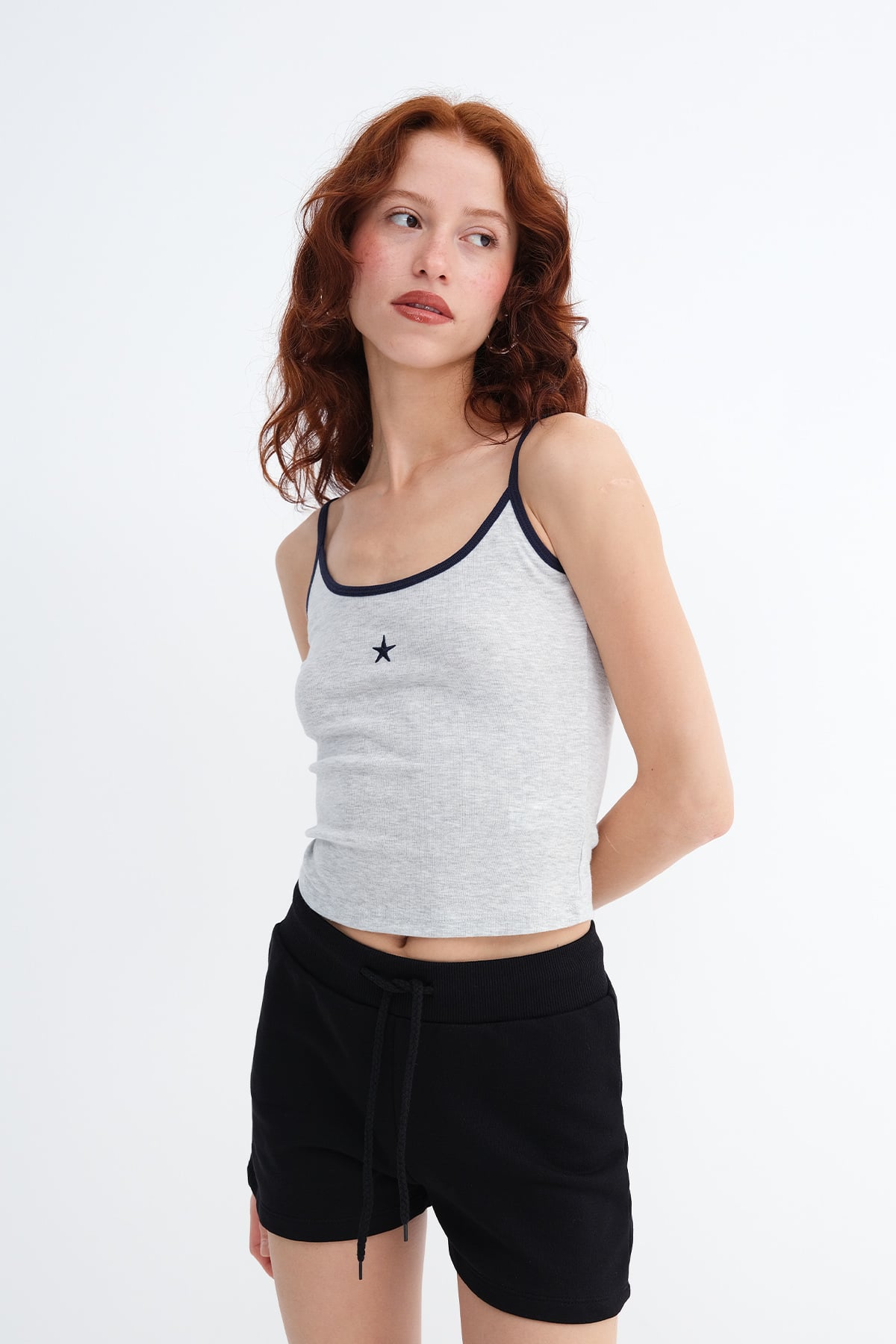 Star Embroidered Tank Top