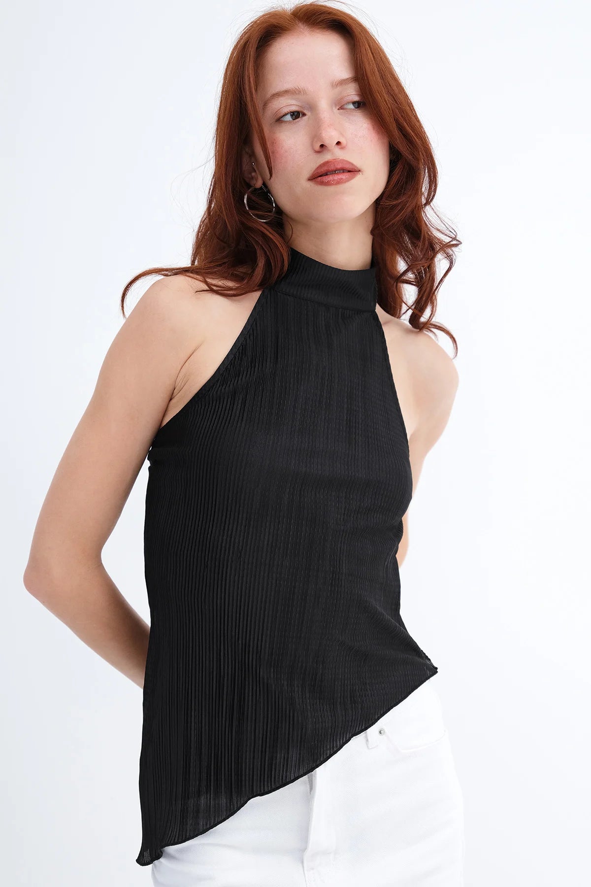 Asymmetrical Cut Blouse