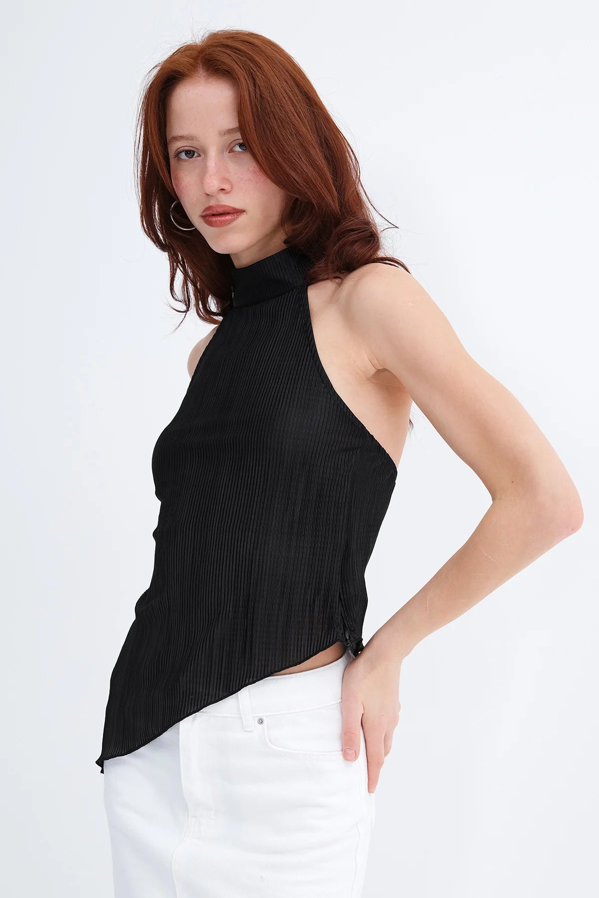 Asymmetrical Cut Blouse