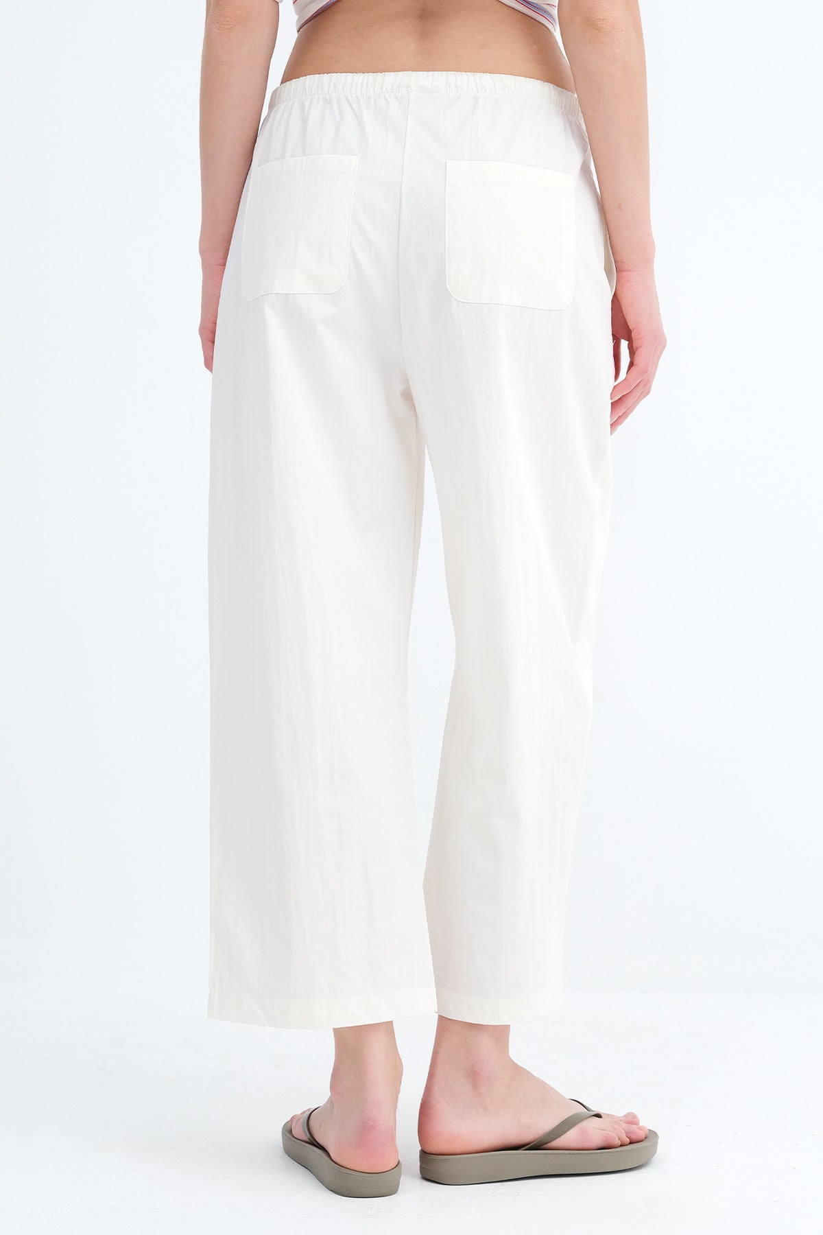 Ecru_Pants-with-Elastic-Waist-addax