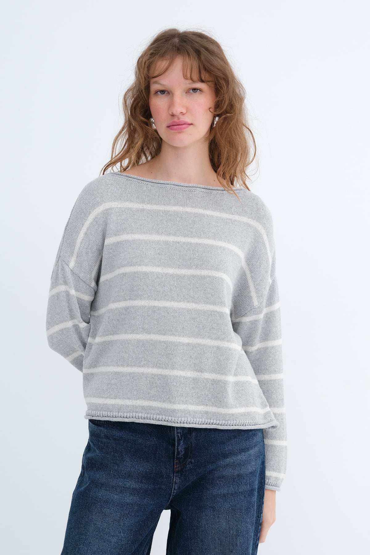 Striped Knit Sweater