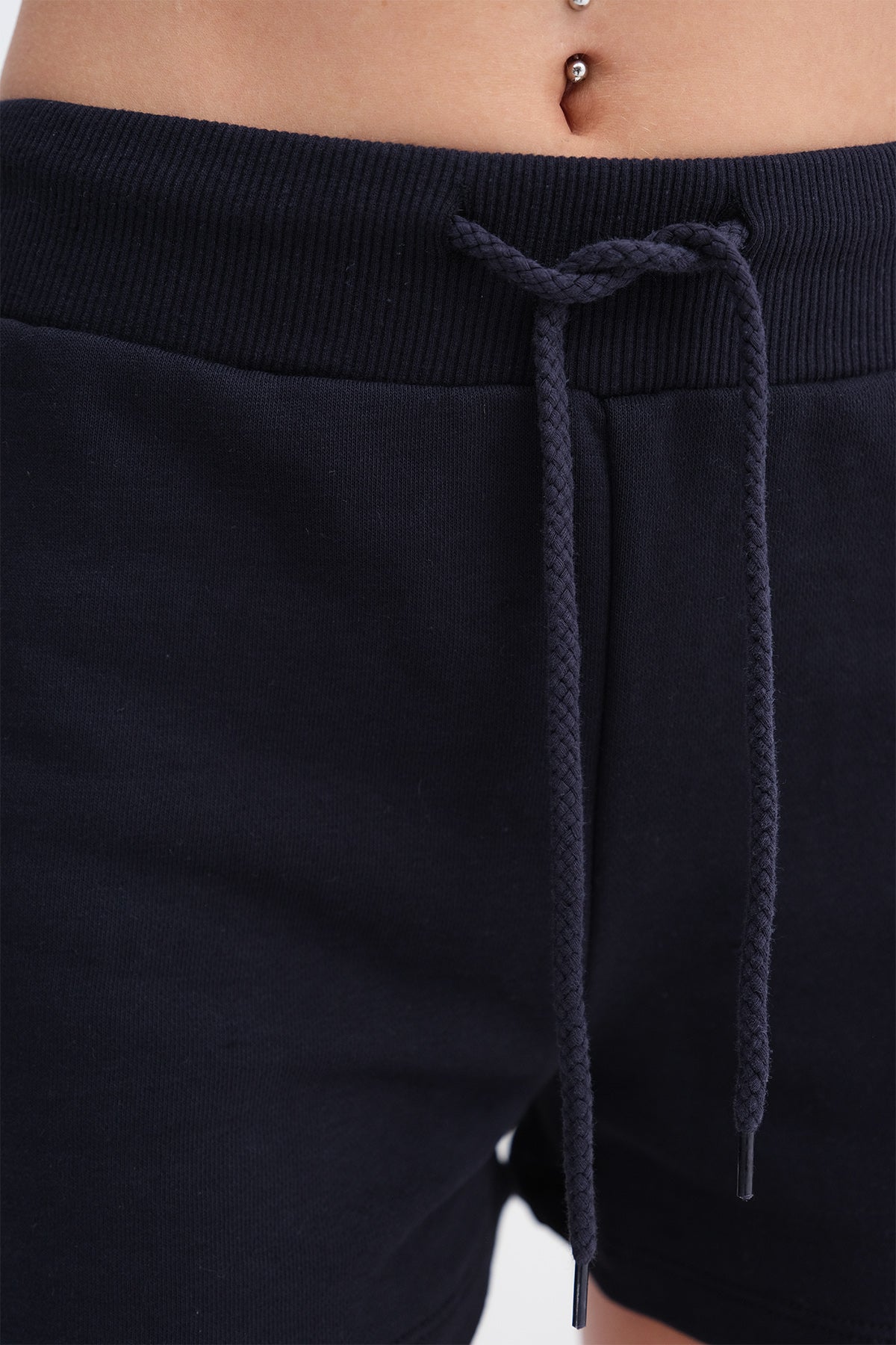 Night-Blue_Elastic-Waist-Shorts-addax