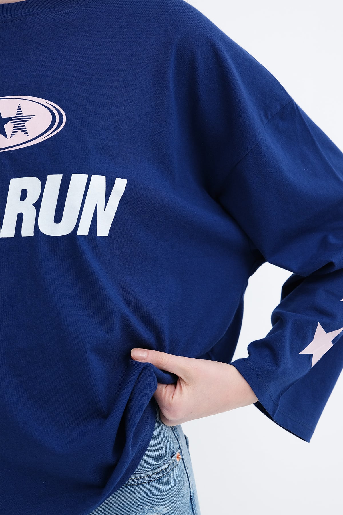 Royal-Blue_Long-Sleeve-Printed-T-Shirt-addax