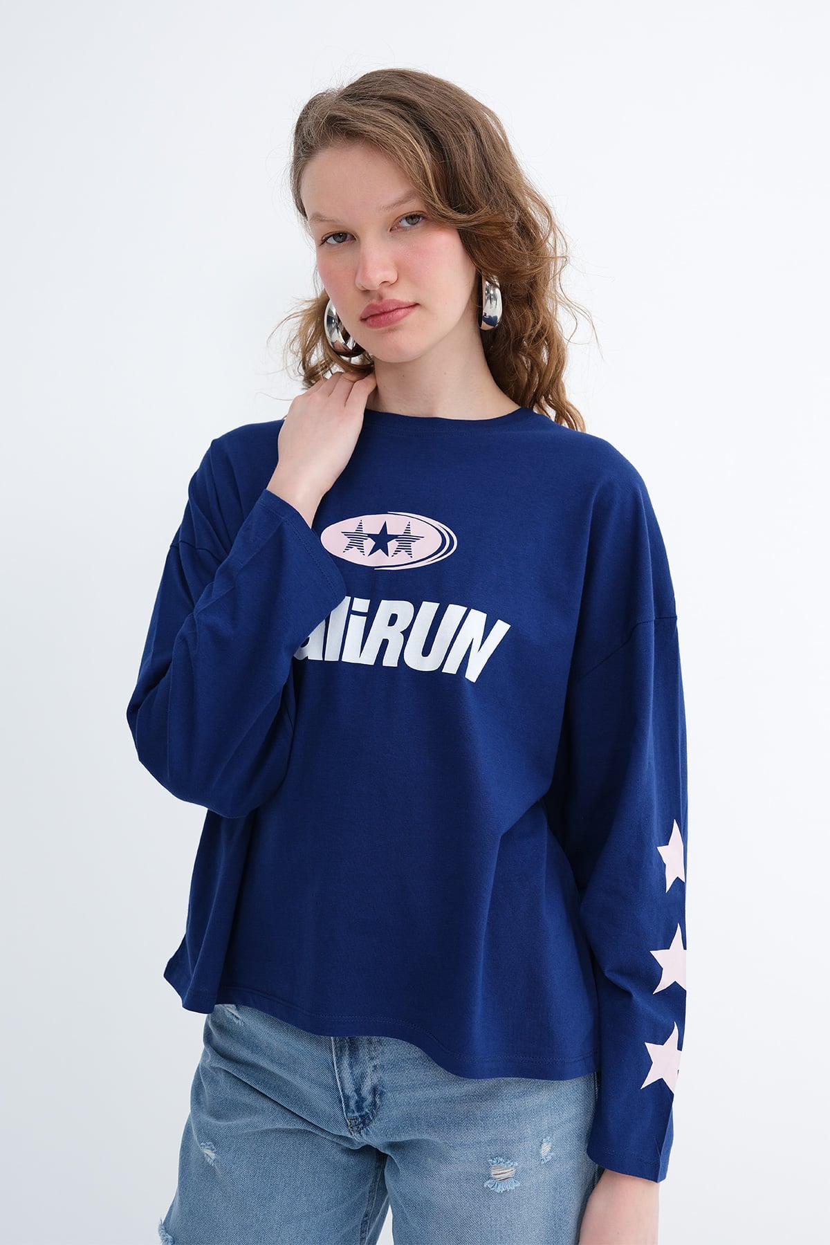 Royal-Blue_Long-Sleeve-Printed-T-Shirt-addax