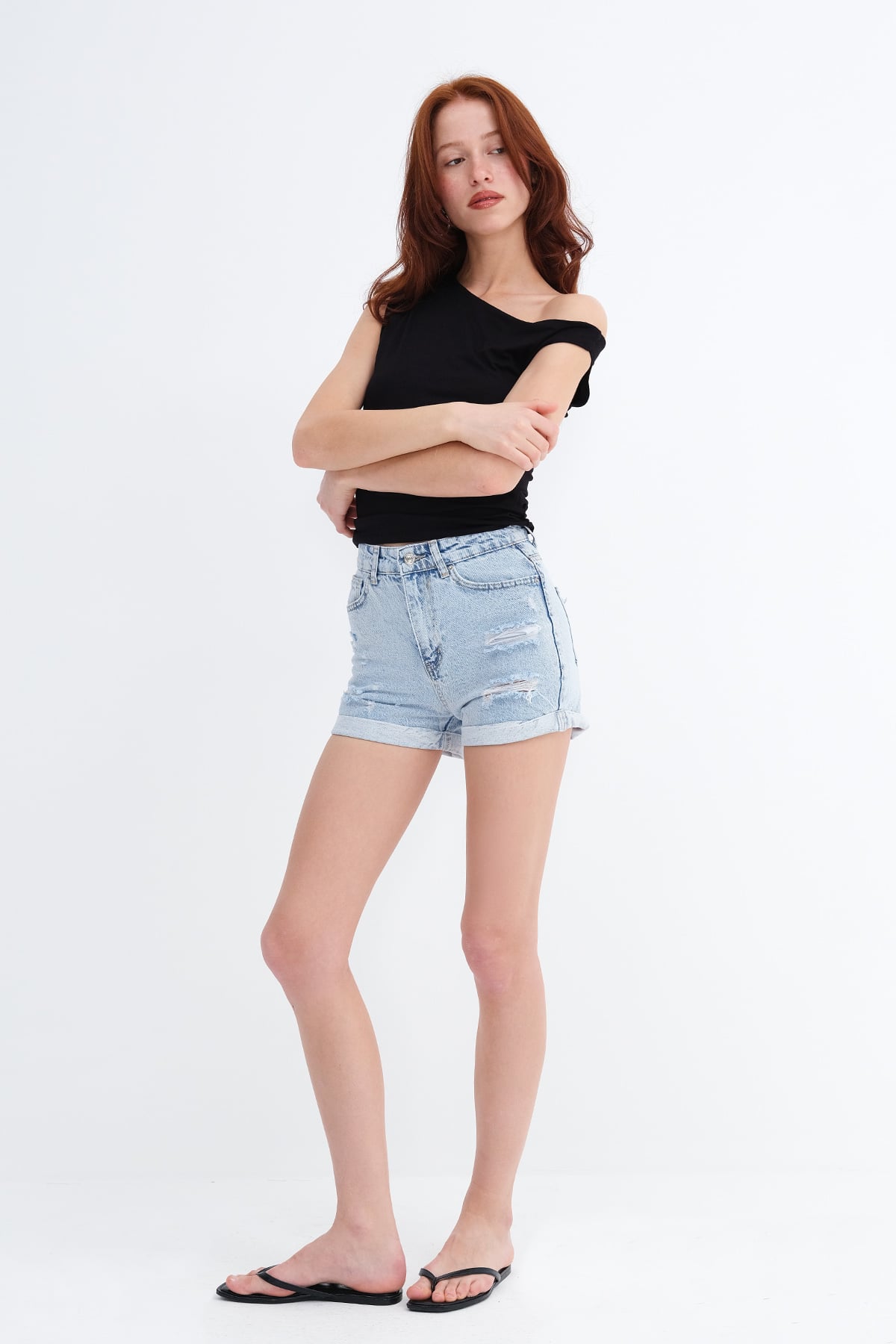 Acid-Wash_Ripped-Detail-Denim-Shorts-addax