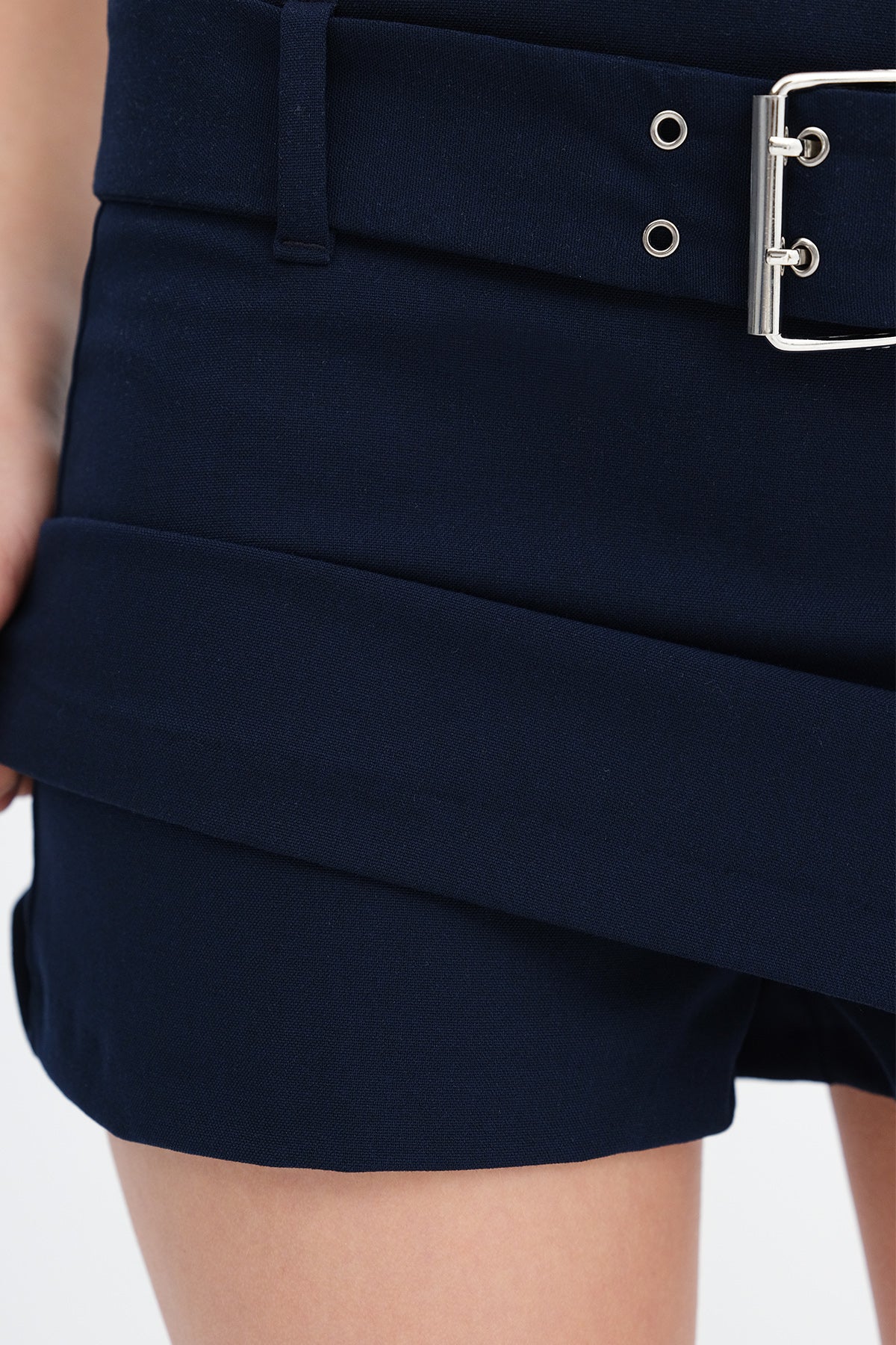Dark-Night-Blue_Belted-Skort-addax