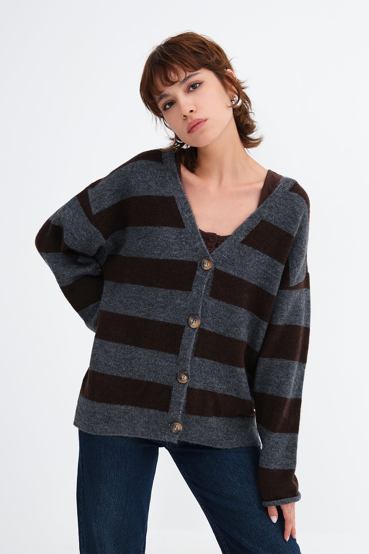 Button Up Knit Cardigan
