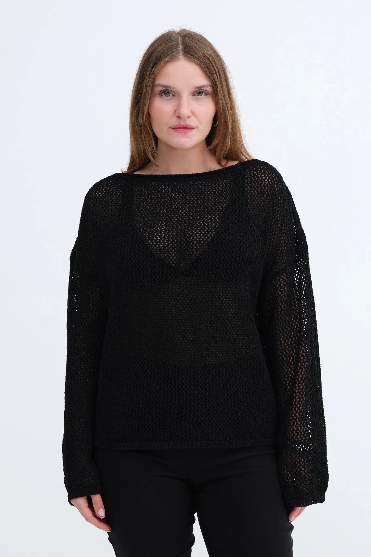 Black_Boat-Neck-Openwork-Knit-Sweater-addax