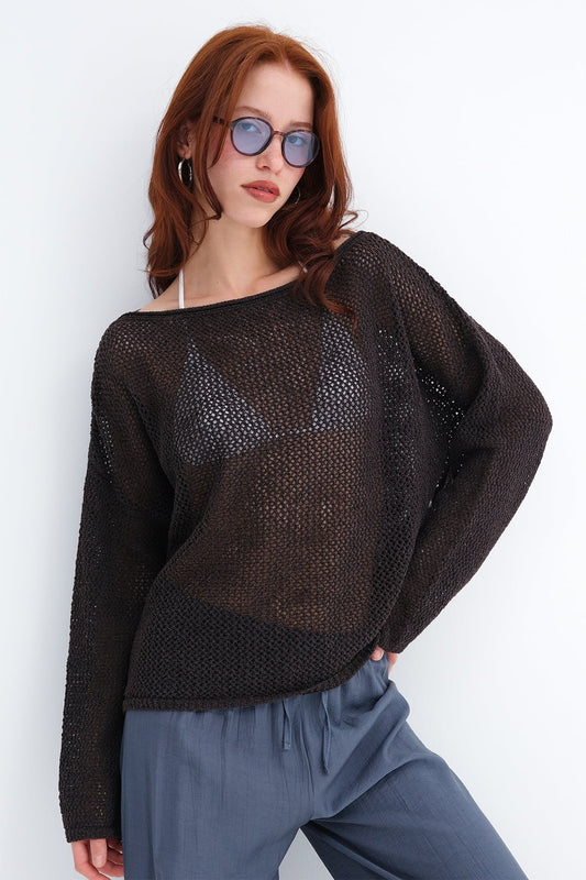 Bitter-Coffee_Boat-Neck-Openwork-Knit-Sweater-addax