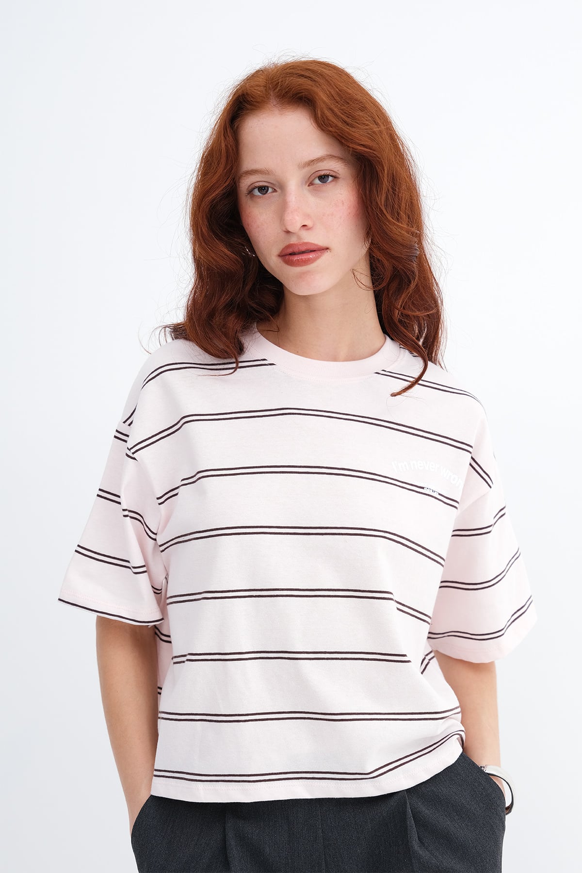 Lotus---Brown_Striped-Printed-T-shirt-addax