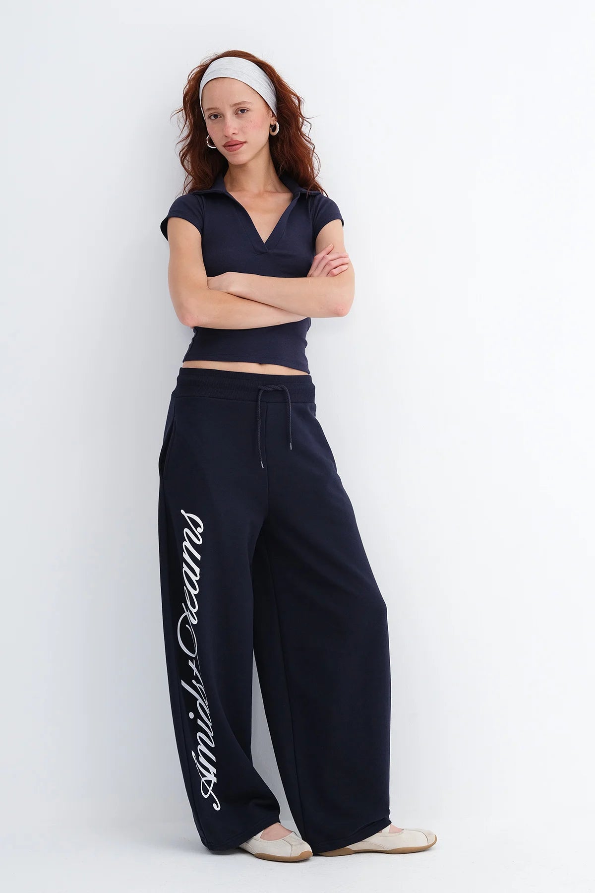 Night-Blue_Wide-Leg-Sweatpants-with-Text- Print-addax