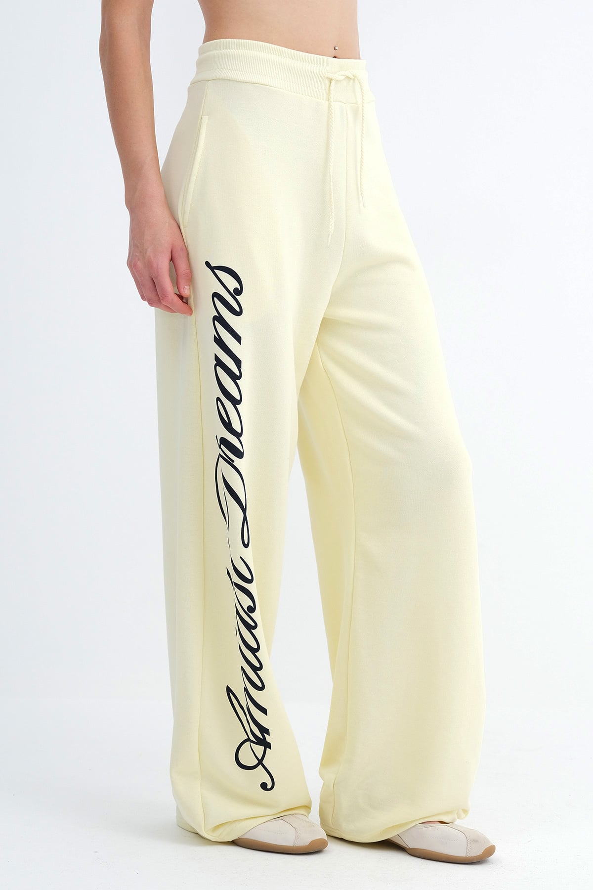 Light-Yellow_Wide-Leg-Sweatpants-with-Text-Print-addax