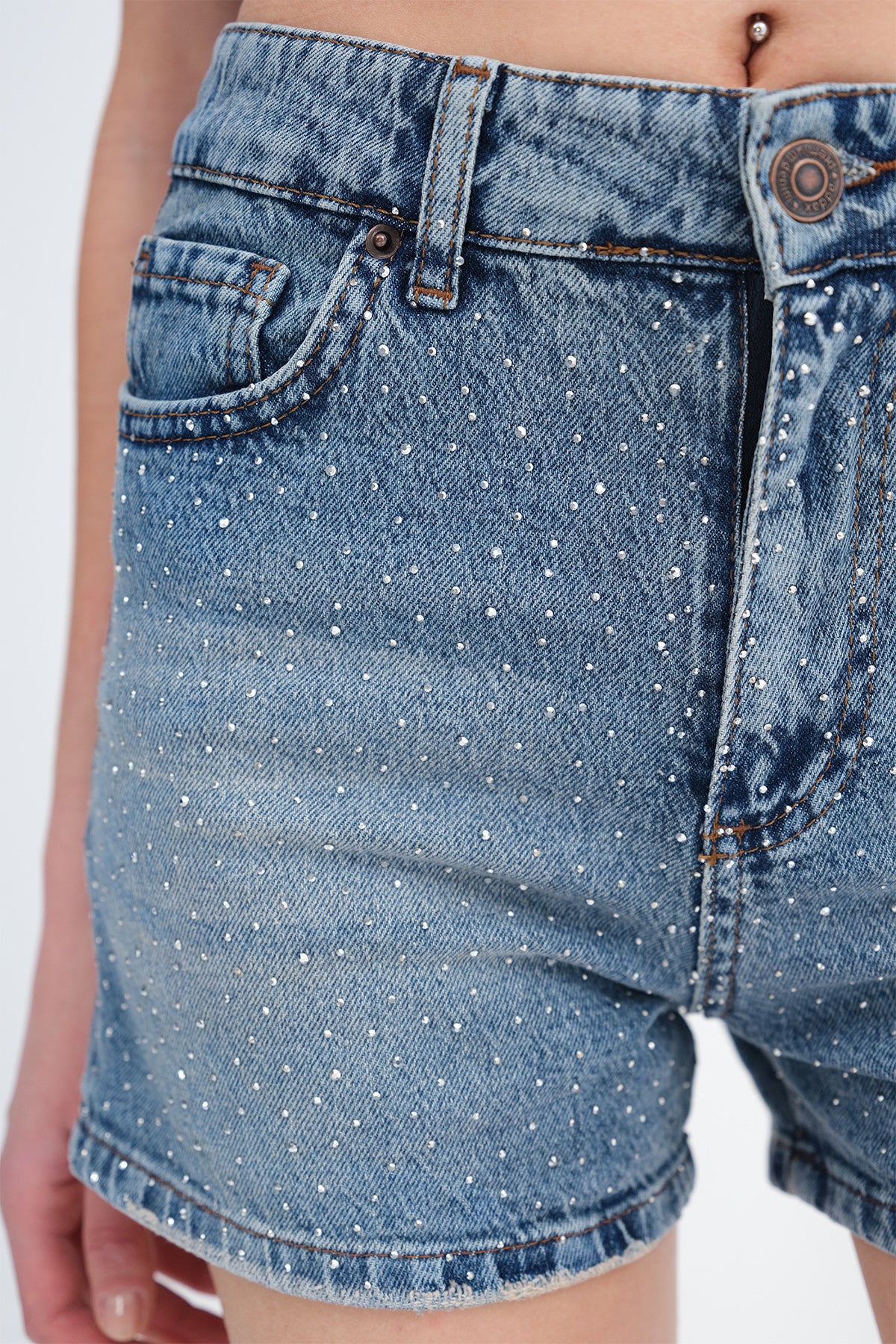 Light-Green-Tint_Rhinestone-Denim-Shorts-addax