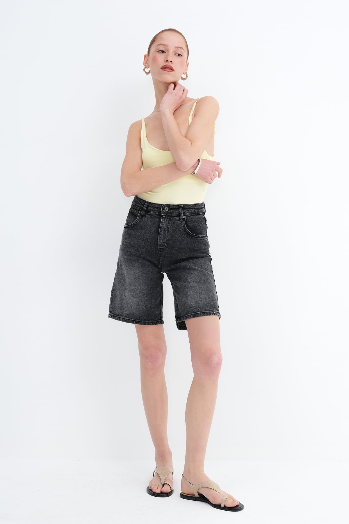 Lead-Grey_Bermuda-Denim-Shorts-addax