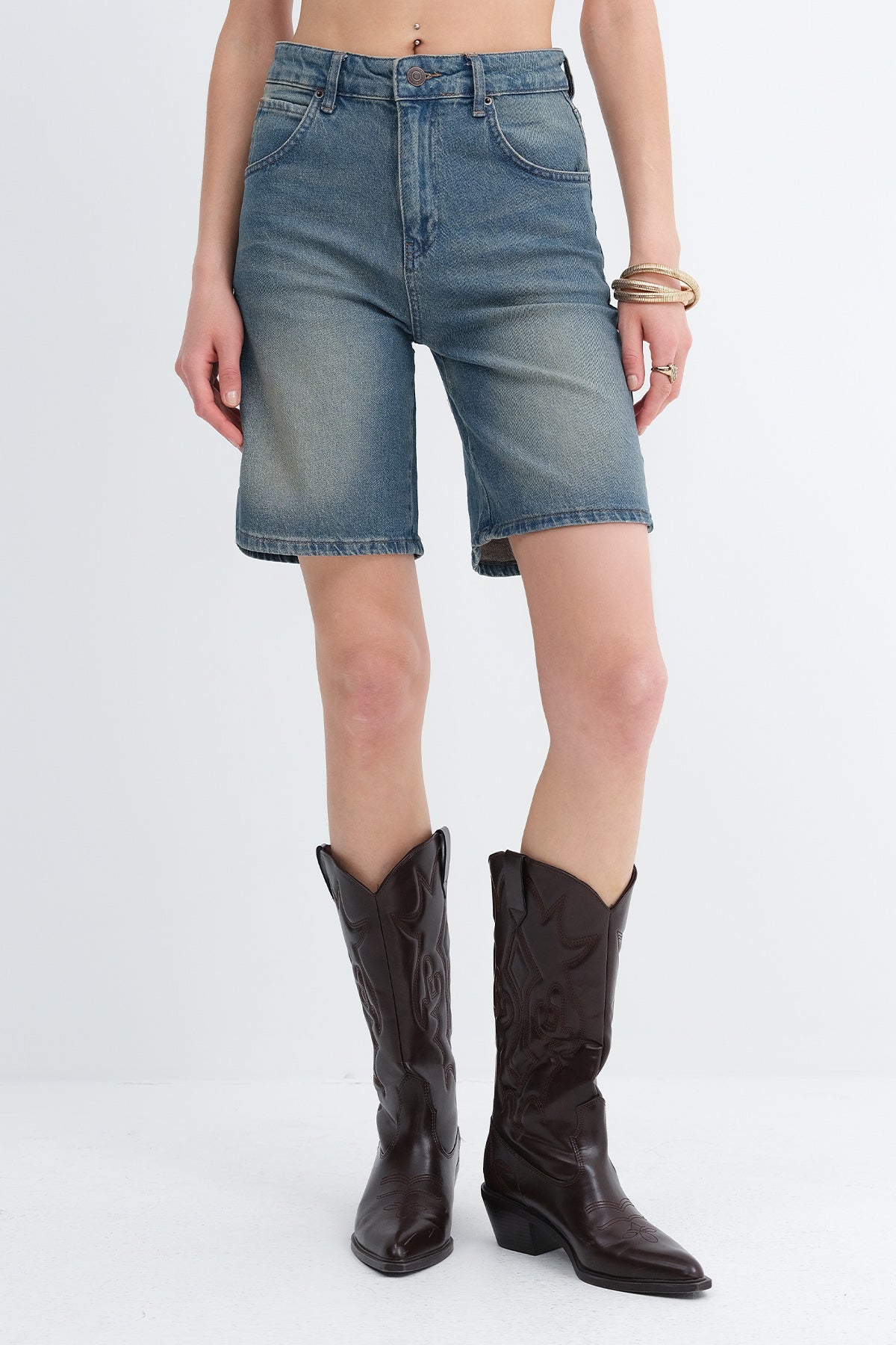 Green-Tint_Bermuda-Denim-Shorts-addax