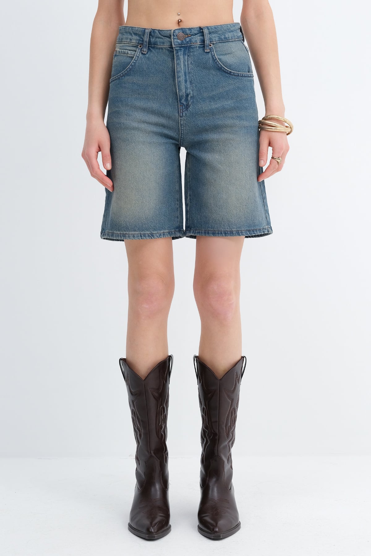 Green-Tint_Bermuda-Denim-Shorts-addax