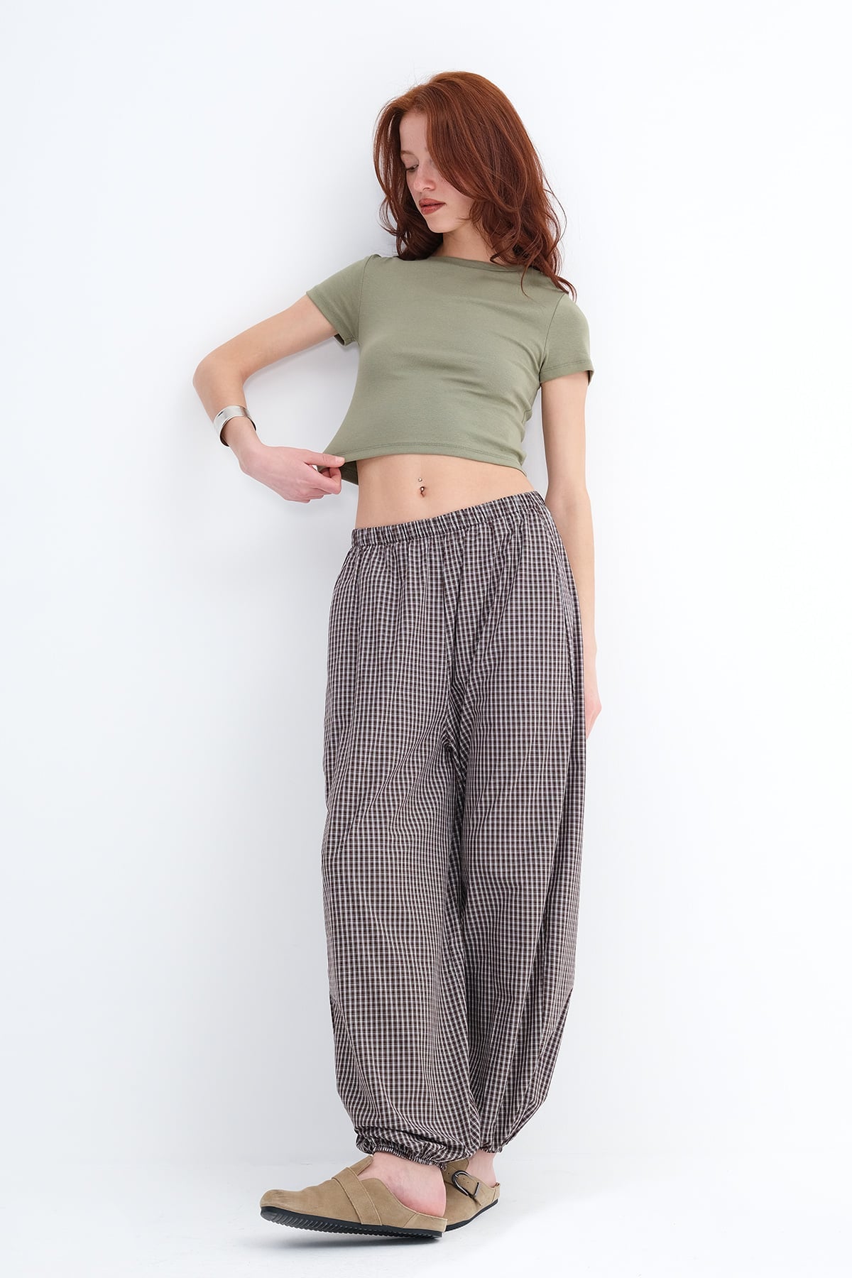 Plaid Jogger Pants