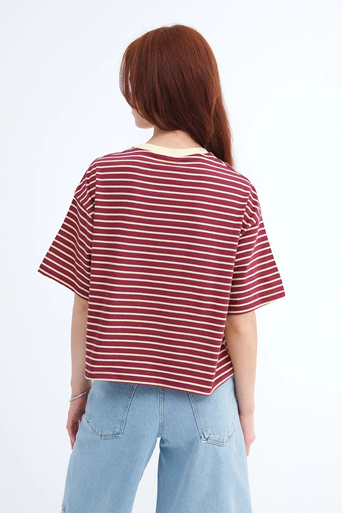 Burgundy-Yellow_Striped-Short-Sleeve-T-shirt-addax