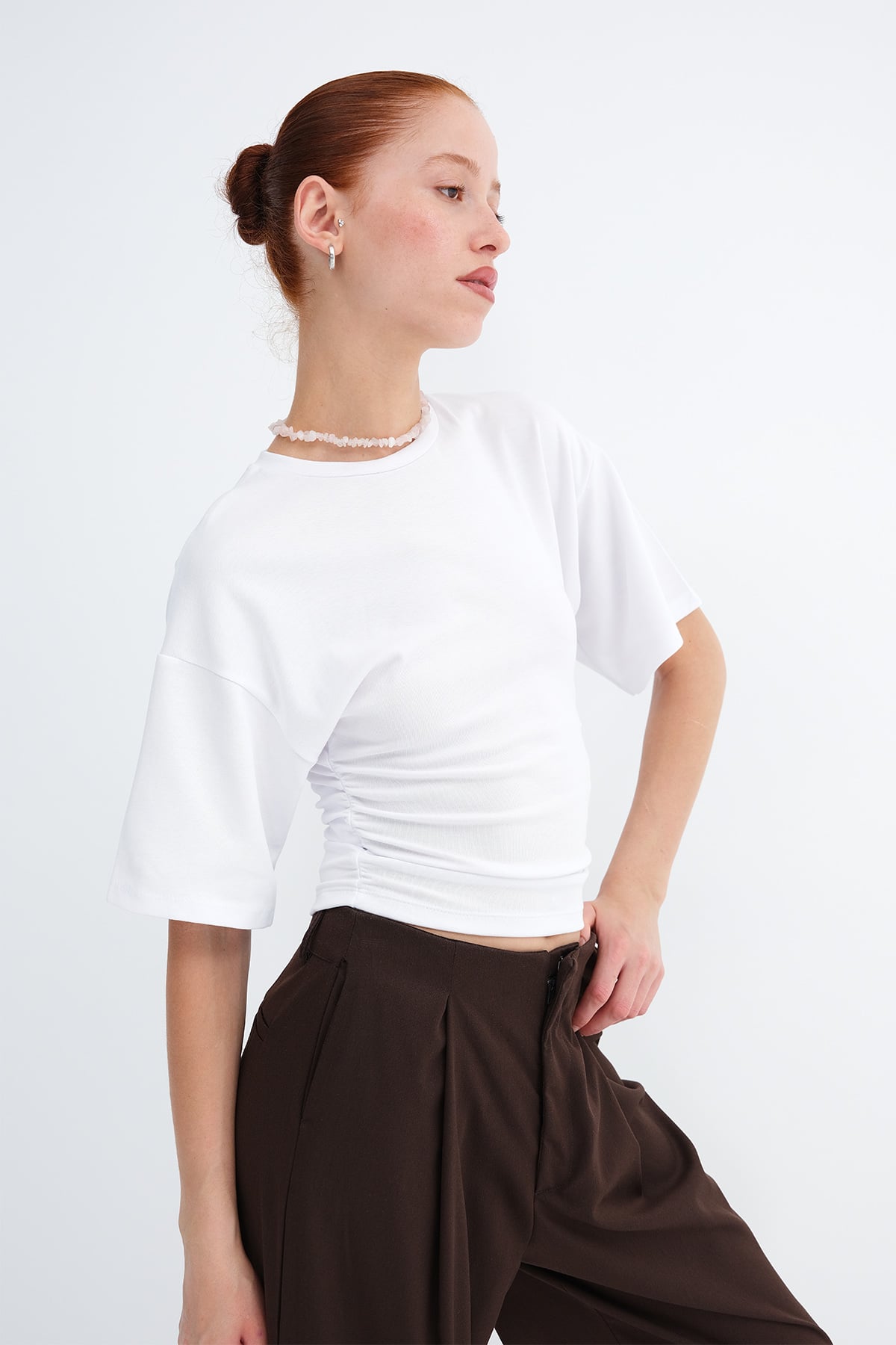 White_Side-Gathered-T-shirt-addax