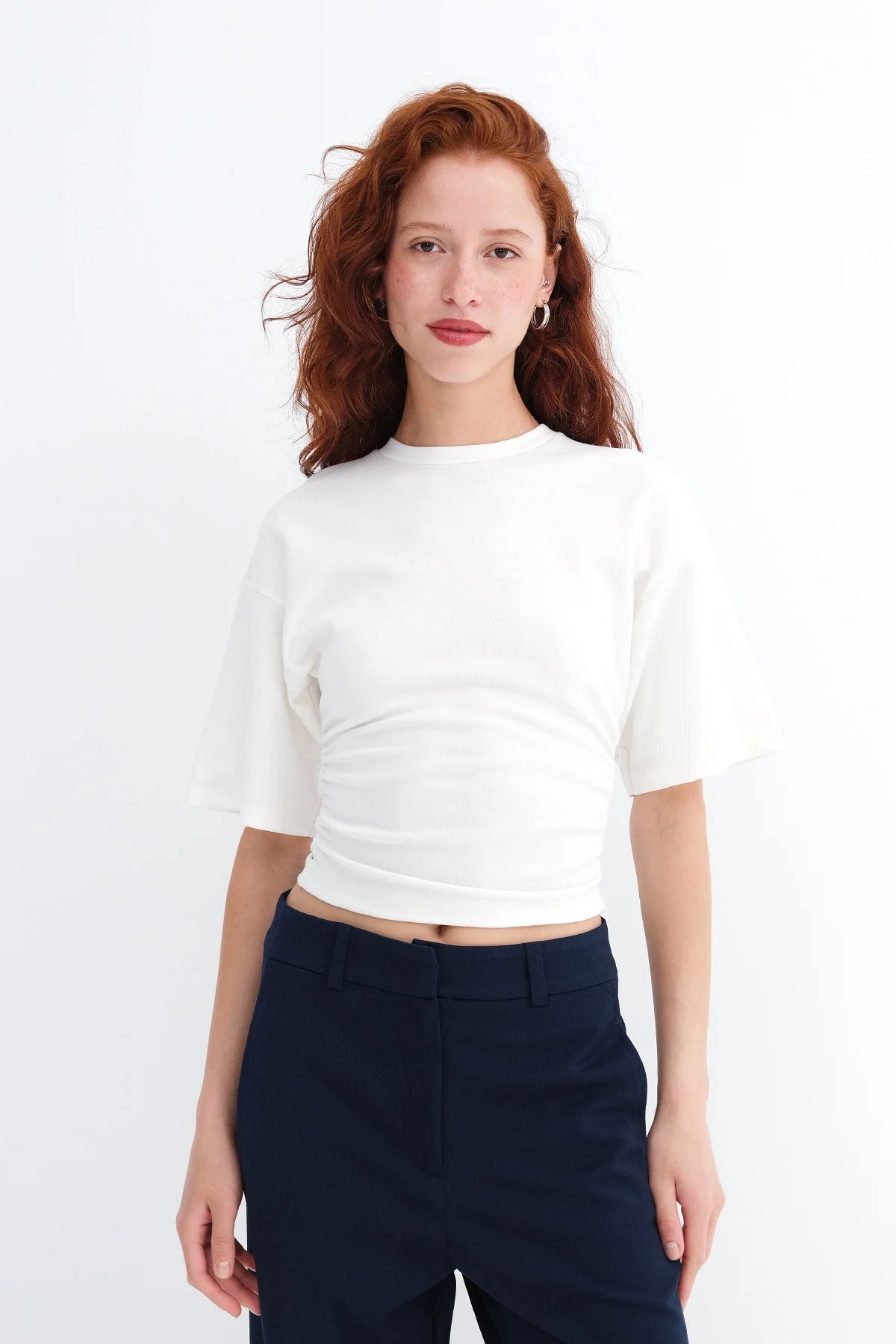 White_Side-Gathered-T-shirt-addax