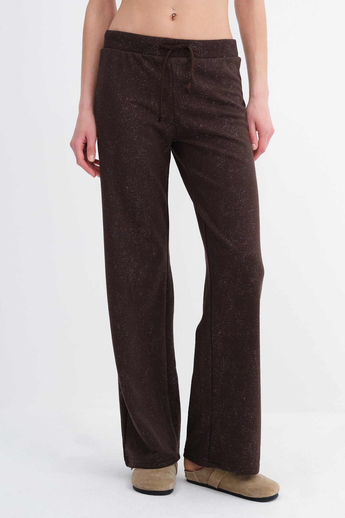 Brown_Glitter-Wide-Leg-Sweatpants-addax