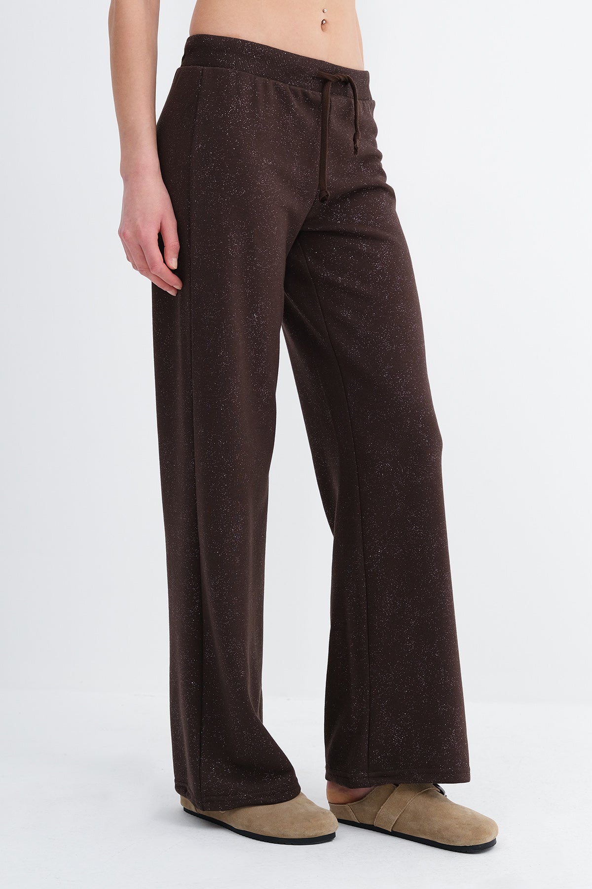 Brown_Glitter-Wide-Leg-Sweatpants-addax