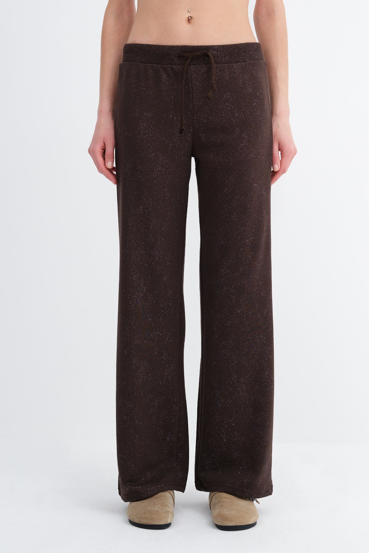 Brown_Glitter-Wide-Leg-Sweatpants-addax