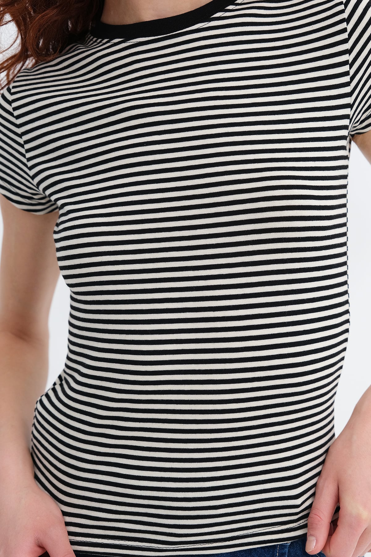 Black---Ecru_Striped-T-Shirt-addax