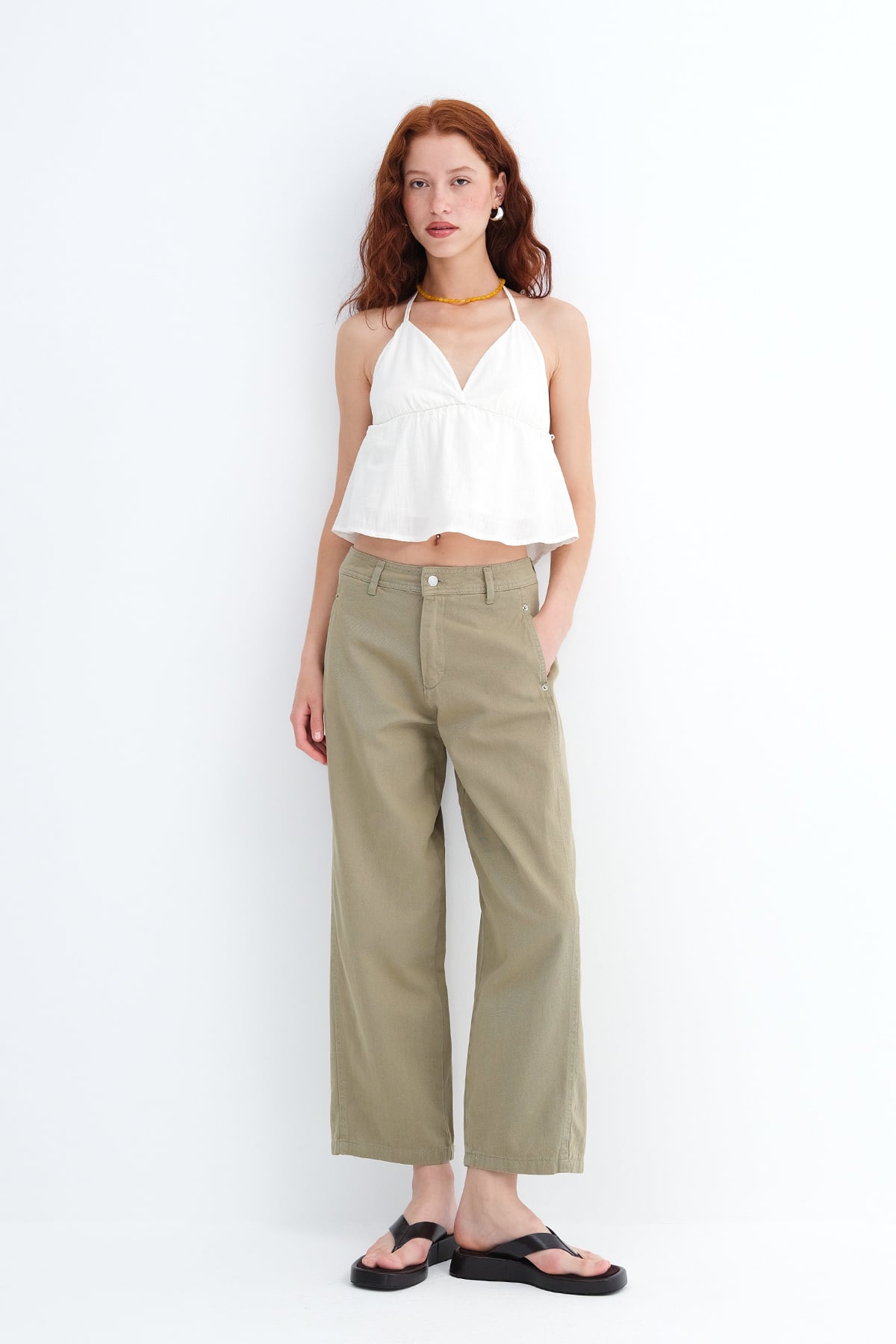 Oil-Green_Baggy-Jean-Pants-addax
