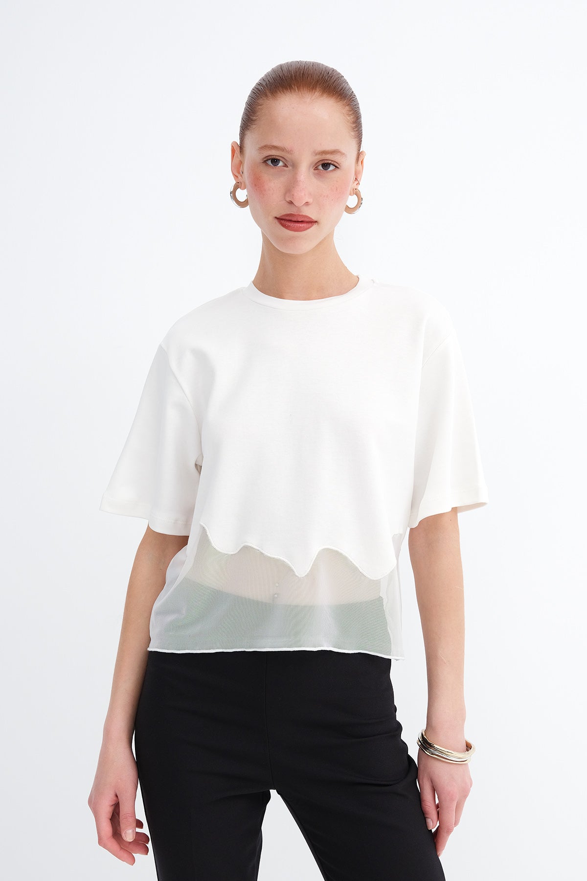 Ecru_Tulle-Detail-T-shirt-addax