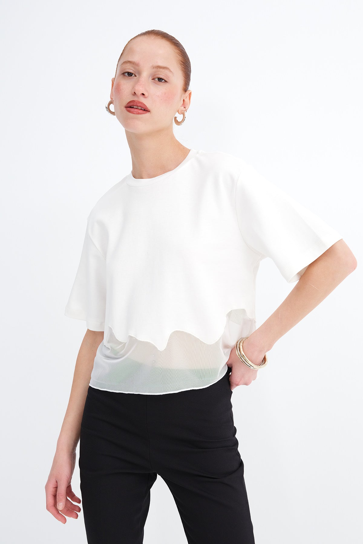 Ecru_Tulle-Detail-T-shirt-addax