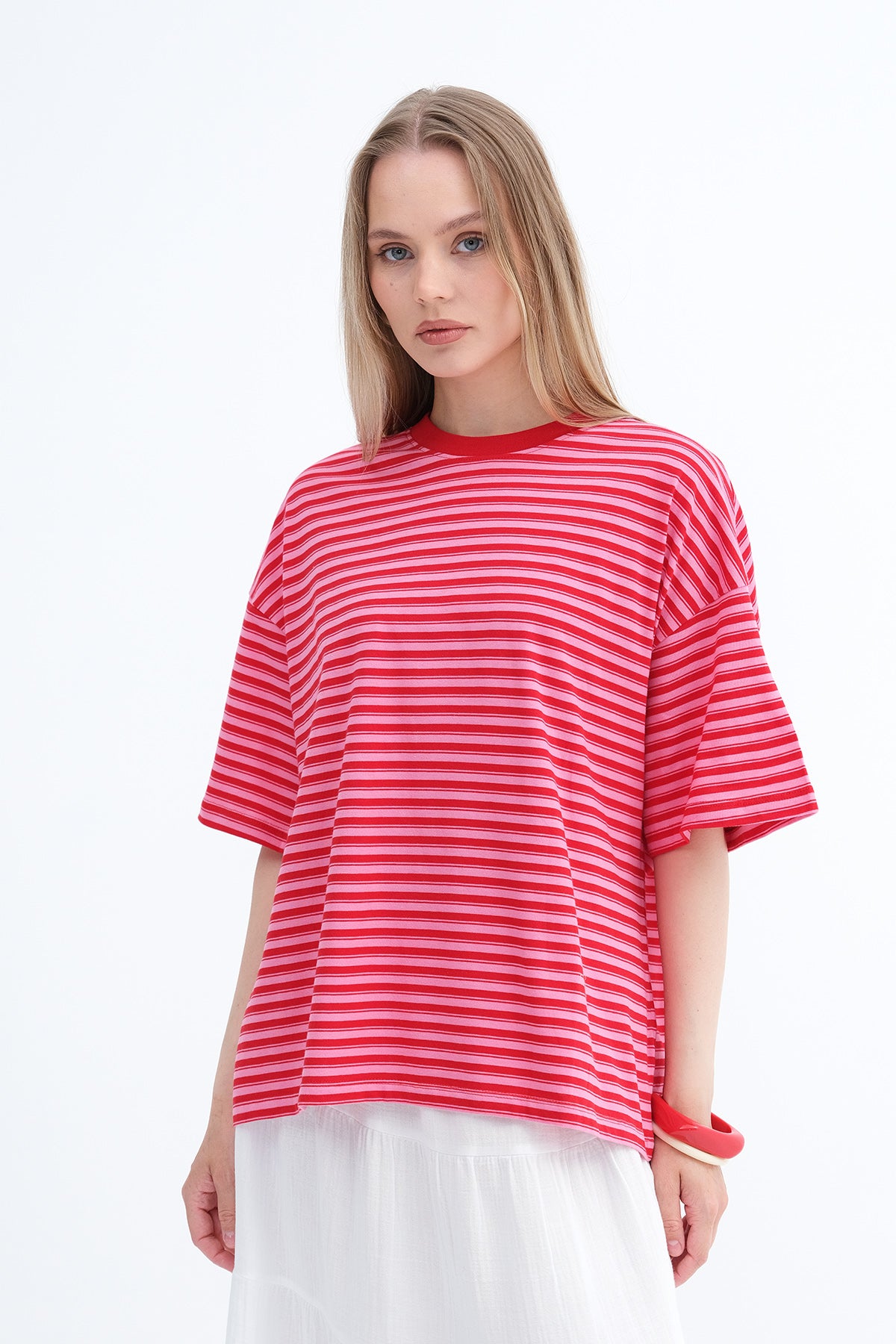 Crew Neck Striped T-shirt